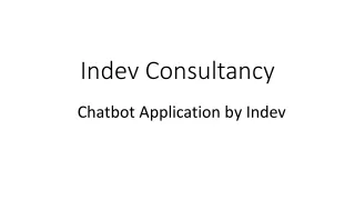 Chatbot Application by Indev