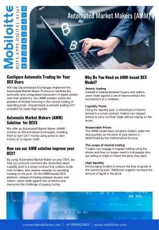 automated market makers amm