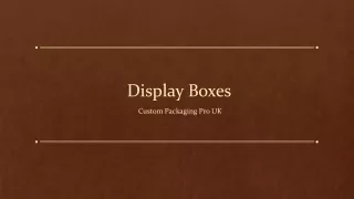 display boxes