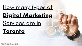 How many types of Digital Marketing Services are in Toronto