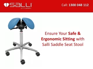 Ensure Your Safe & Ergonomic Sitting with Salli Saddle Seat Stool