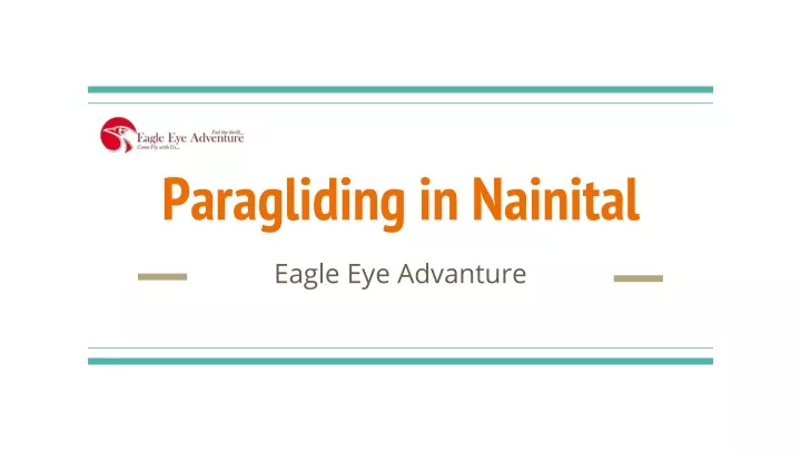 paragliding in nainital