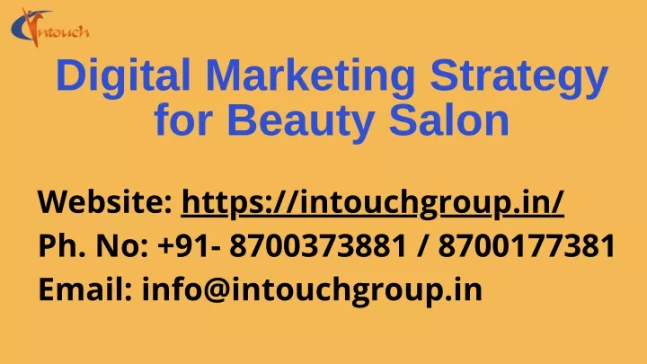 digital marketing strategy for beauty salon