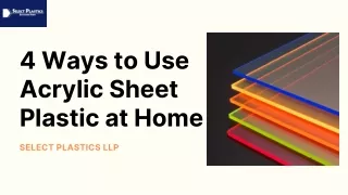 4 ways to use acrylic sheet plastic at home