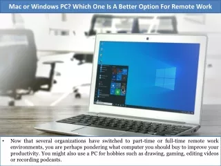 mac or windows pc which one is a better option for remote work