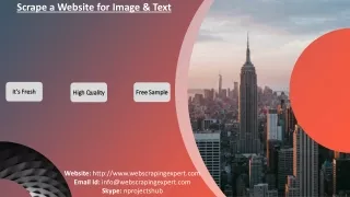 scrape a website for image text