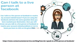 can i talk to a live person at facebook