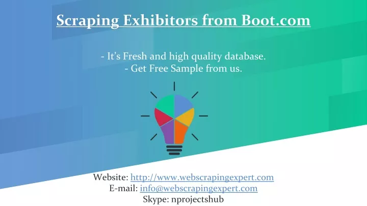 scraping exhibitors from boot com