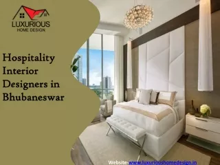 Hospitality Interior Designers in Bhubaneswar