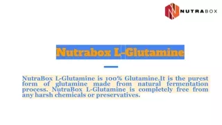 nutrabox l glutamine