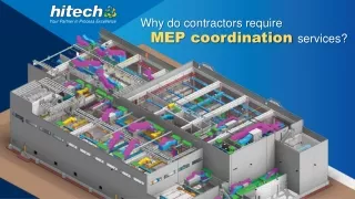 Why do MEP contractors require BIM coordination services?