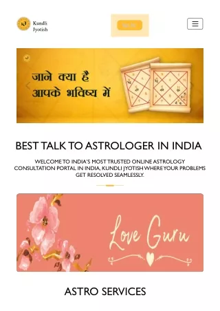 Kundli Jyotish | Online Astrology In India | Astrologer for Call In India