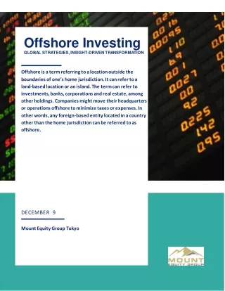 offshore investing global strategies insight