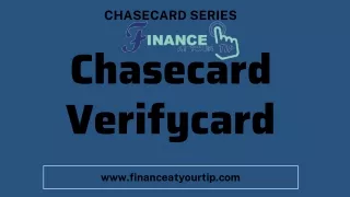 Chasecard Verifycard