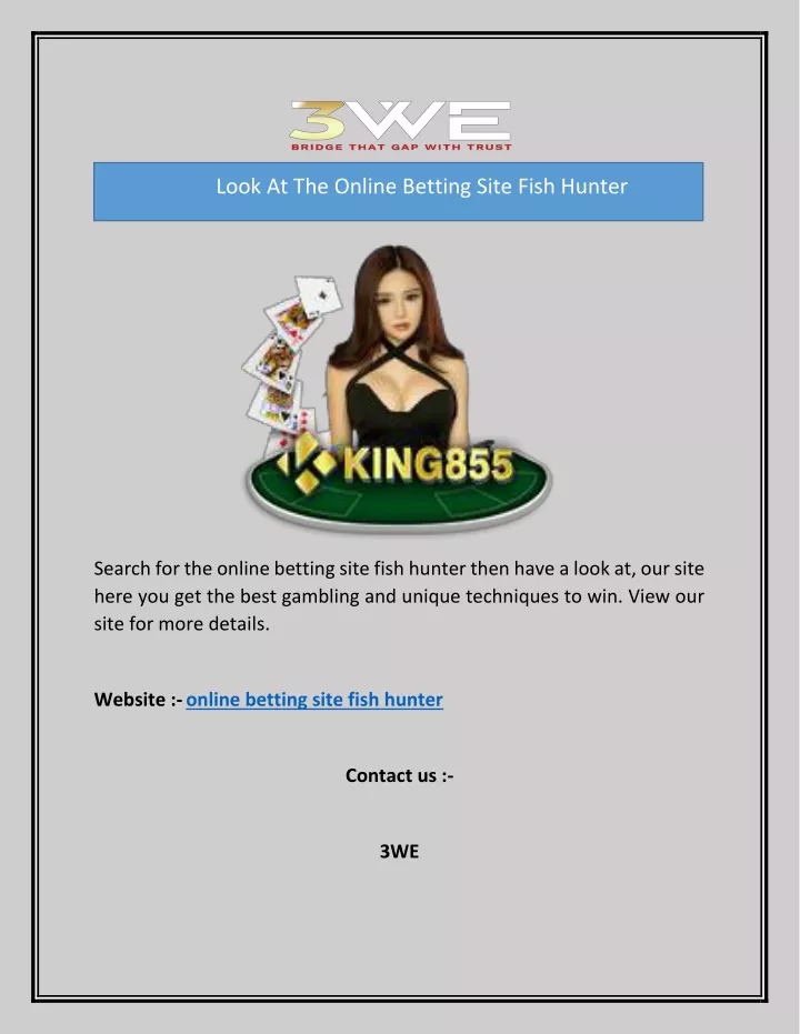 look at the online betting site fish hunter