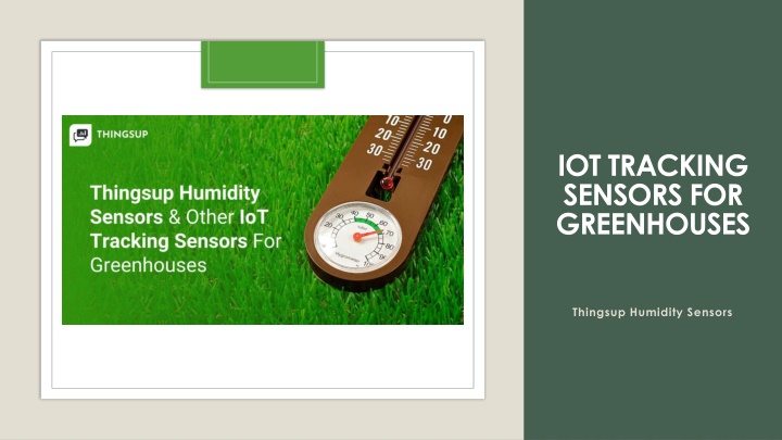 iot tracking sensors for greenhouses