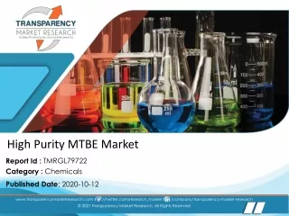 High Purity MTBE Market - Global Industry Report, 2030