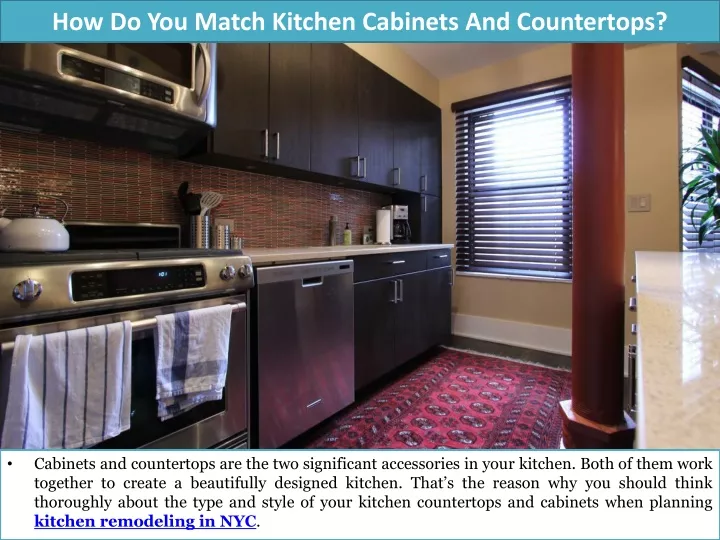 how do you match kitchen cabinets and countertops