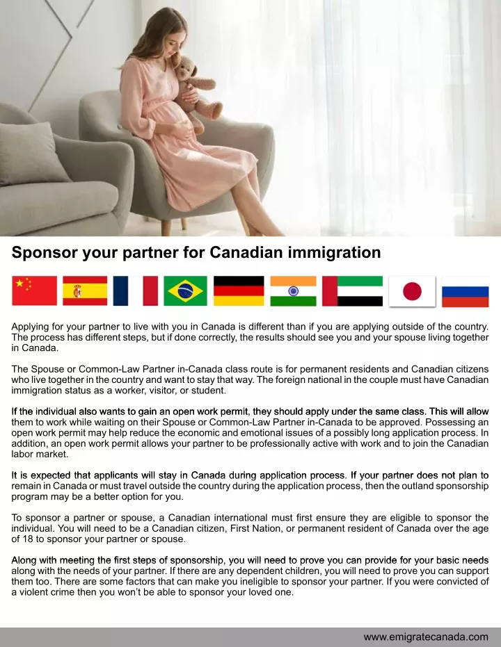 sponsor your partner for canadian immigration