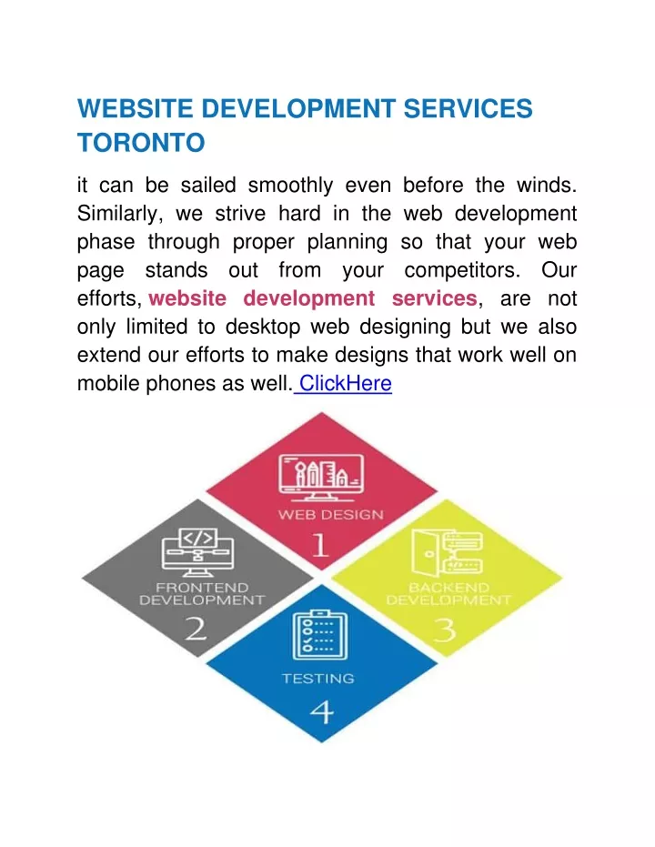 website development services toronto