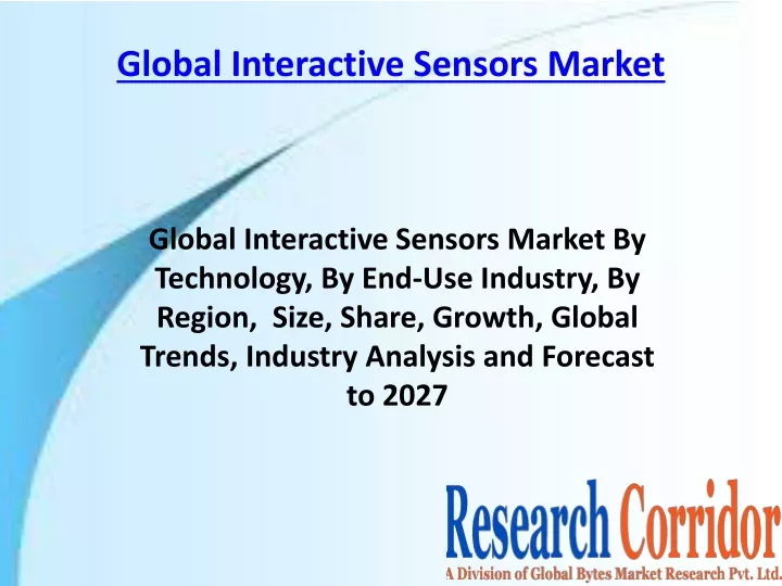 global interactive sensors market