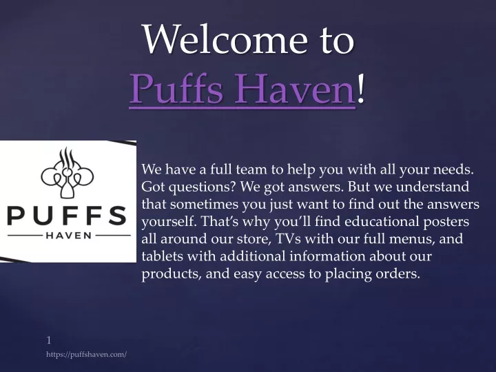 welcome to puffs haven