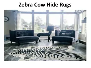Zebra Hide Rugs Dubai