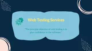 Web Testing services