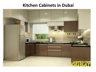Kitchen Cabinets in Dubai