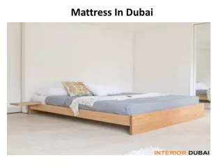 Mattress in Dubai