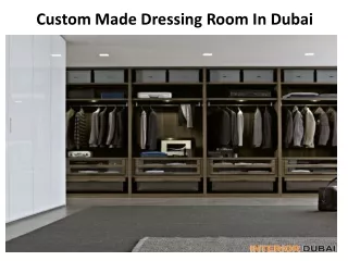 Custom Made Dressing Room in Dubai