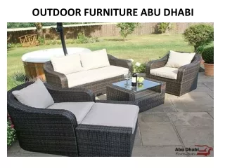 Outdoor Furniture in Abu Dhabi