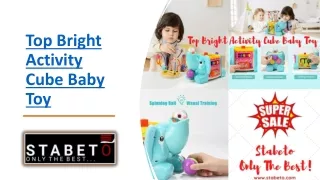 top bright activity cube baby toy