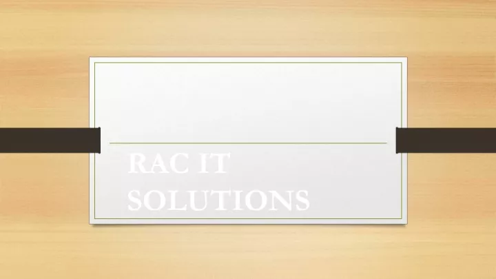 rac it solutions