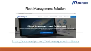 fleet management solution
