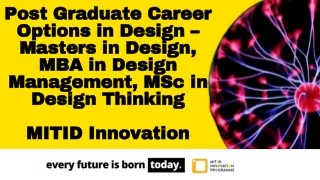 post graduate career options in design masters