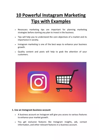 10 Powerful Instagram Marketing Tips with Examples