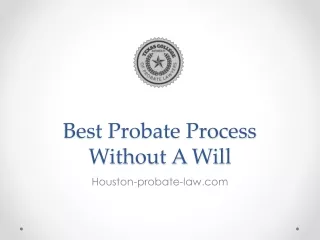 best probate process without a will