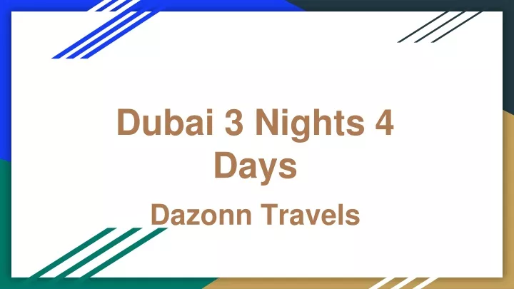 dubai 3 nights 4 days