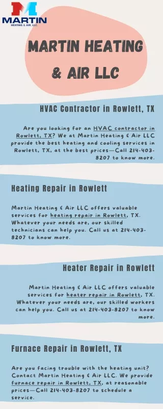 Furnace Repair in Rowlett, TX
