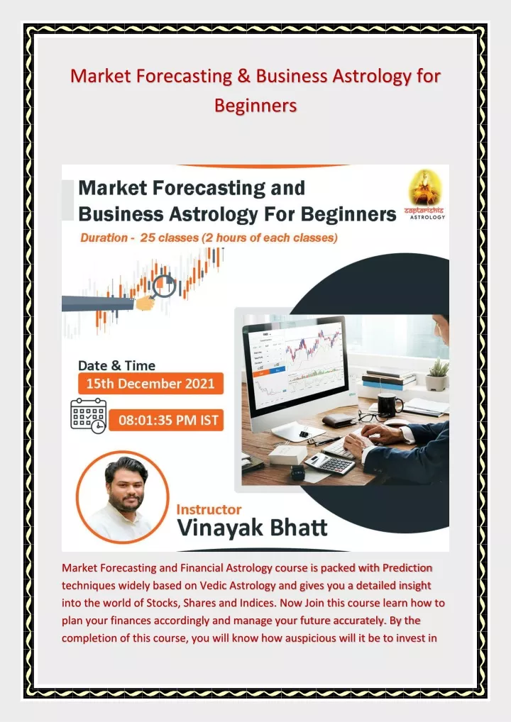 market forecasting business astrology