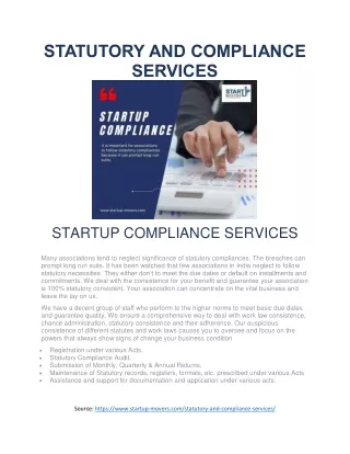 Get Your Business Compliant With Startup Compliance Services