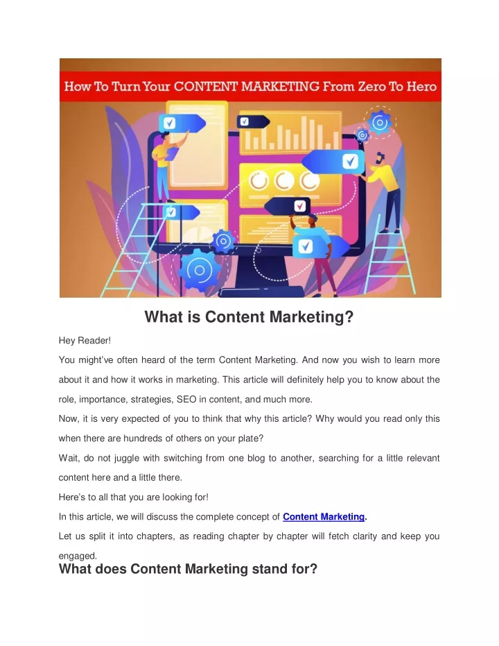 what is content marketing