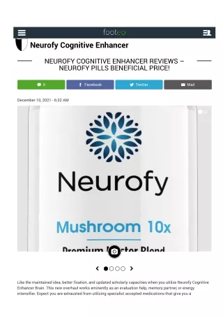 Neurofy Cognitive Enhancer Reviews – Neurofy Pills Beneficial Price!