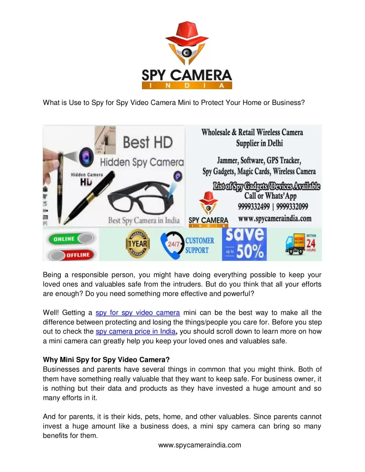 what is use to spy for spy video camera mini