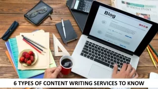 6 Types Of Content Writing Services To Know