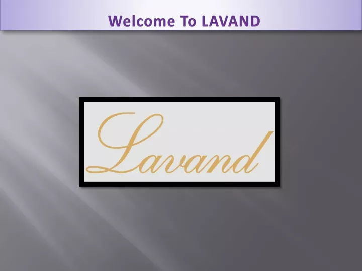 welcome to lavand