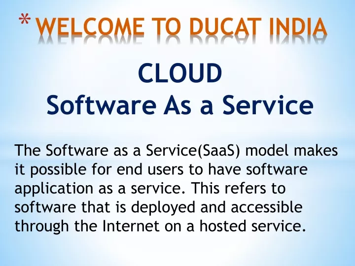 welcome to ducat india