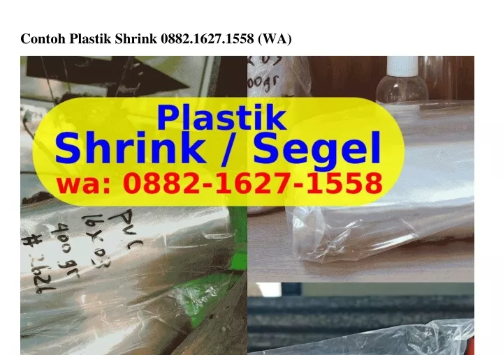 contoh plastik shrink 0882 1627 1558 wa