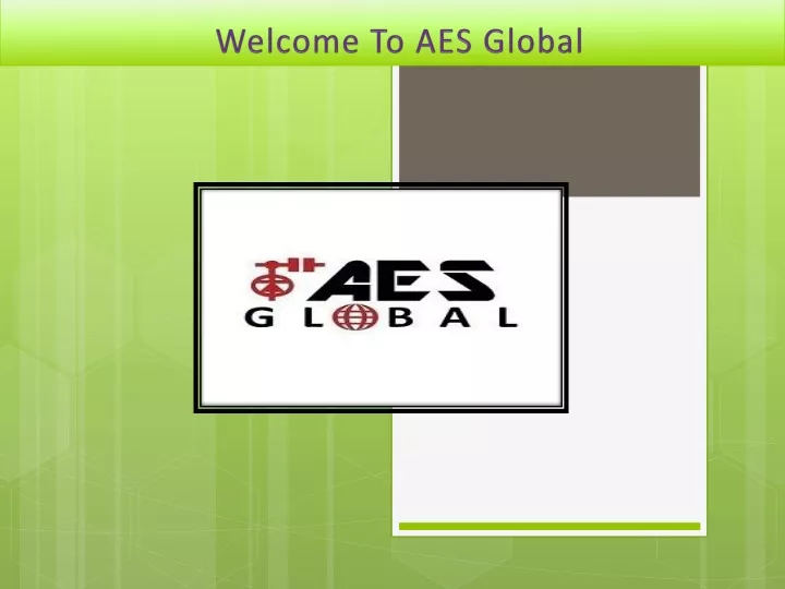 welcome to aes global